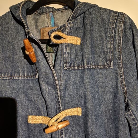 Women's Lauren Jeans RL Vintage 90s Toggle Hooded - Picture 10 of 12